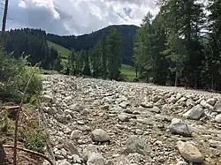 Die gleiche Stelle im August 2019