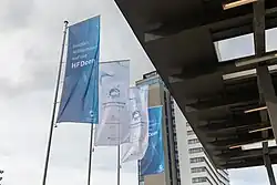 Fahnen vom Hochschulforum Digitalisierung