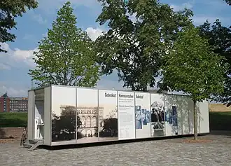 Infopavillon am Gedenkort Hannoverscher Bahnhof