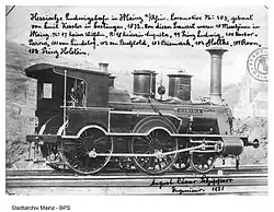 Lokomotive No. 103, Bismarck, gebaut von der Maschinenfabrik Esslingen