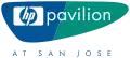 Das alte Sponsorenlogo des HP Pavilions
