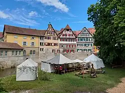 Lagerleben der Salzsieder auf dem Grasbödele Schwäbisch Hall