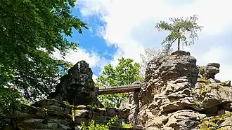 Hackelstein mit Besteigungsanlage