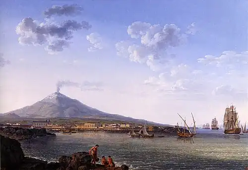 Blick auf Catania und den Ätna 1778