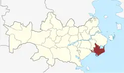 Lage des Halk Sogn in der Haderslev Kommune