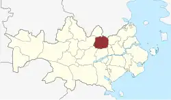 Lage des Moltrup Sogn in der Haderslev Kommune