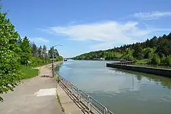 Hafen Nürnberg – Blick von der Eibacher Schleuse