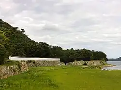 Befestigung am Fuß des Shizukiyama