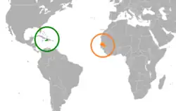 Lage von Haiti und Senegal