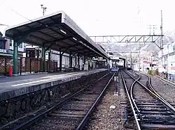 Zungenbahnsteig der Bergbahn