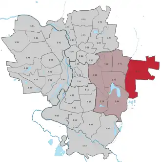 Lage des Stadtteils Reideburg in Halle (Saale) (anklickbare Karte)