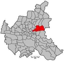 Lage des Wahlkreises Wandsbek