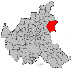 Lage des Wahlkreises Rahlstedt