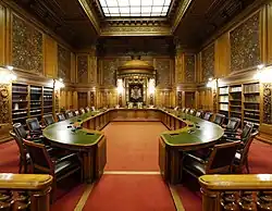 Ratsstube im Senatsgehege. Tagungszimmer des Senats.