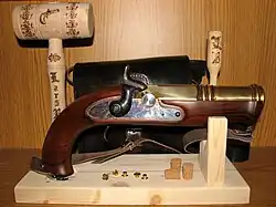 Einfacher Handböller mit 15 mm Korken und Zündhütchen