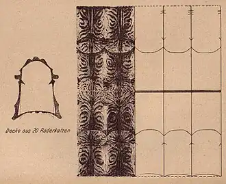 Fell und Decke aus 20 Räderkatzenfellen