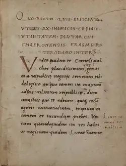 Erasmus von Rotterdam, 1514