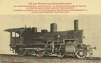 2/4 gek. Personen­zug-Verbundloko­motive der Groß­herzoglich Olden­burgischen Staatseisenbahnen