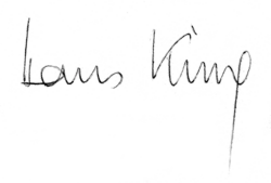 Unterschrift von Hans Küng (1972)