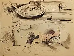 Am Strand von Ahrenshoop (1933), Kunstmuseum Ahrenshoop