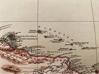 Karte der Hansemann Coast und umliegender Inseln (1910)