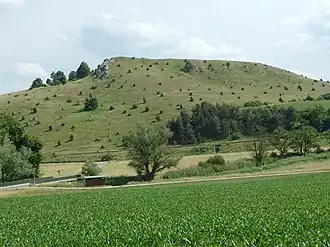 Rollenberg bei Hoppingen, Blick von Heroldingen aus