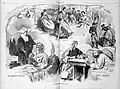 „Our Women and the War“ Civil War nurses. Illustration über die Tätigkeiten von Krankenschwestern von Winslow Homer, erschienen im Harper’s Weekly, 1862