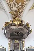 Schalldeckel und Kanzelrückwand