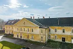 Die ehemalige Bäckerei ist ein Bestandteil des unter Denkmalschutz stehenden Ensembles der Heereswirtschaftsanstalt in Klagenfurt, Österreich