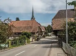 Steinbogenbrücke von 1847 über die Langete in Rohrbach