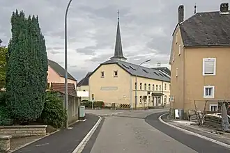 Die Hauptstraße in Bastendorf