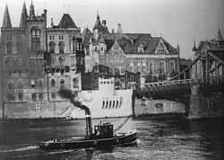 Haus der Familie von Kapff an der Großen Weserbrücke in der Wachtstraße 43 (1907), hier wohnte die Familie seit 1899