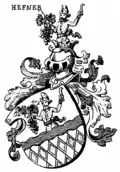 Wappen derer von Hefner von 1787 in Siebmachers Wappenbüchern