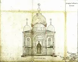 Querschnitt, Blickrichtung nach Osten auf den Chor