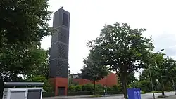 Heilig-Geist-Kirche in Lübeck-St. Gertrud am 28. Juli