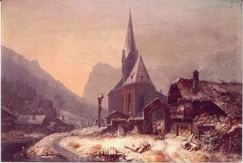 Heinrich Bürkel: Winter in der Ramsau (um 1847/50)