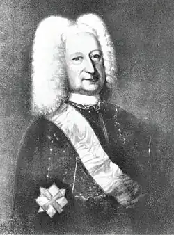 Heinrich Bernhard Schaffalitzky von Muckadell (1681–1751), dänischer General, Stammvater des dänischen Zweiges aus Württemberg