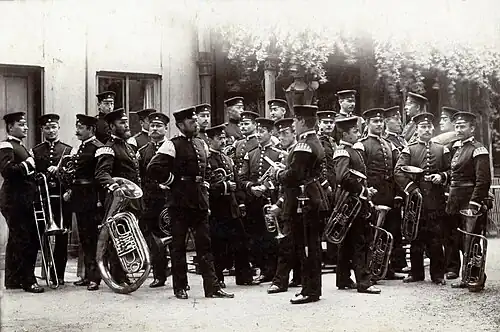 Röpenack mit dem 2. Königlich Sächsischen Jägerbataillon Nr. 13, Dresden nach 1883