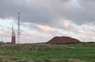 Die Topographie auf dem Oberland ändert sich auch heute, hier ein temporärer Abraumberg im September 2024