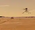 Marshelikopter Ingenuity und Rover Perseverance der Mars-2020-Mission Erster Helikopterflug auf einem anderen Himmelskörper (2021)
