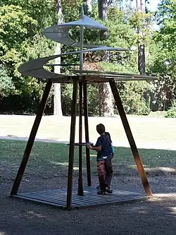Modell einer Luftschraube im Schloss Clos Lucé, Frankreich