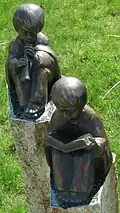 „Flötenspieler und Singender“ (1986) (Bronze, 17 cm)