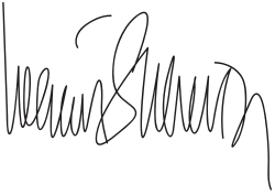 Unterschrift von Helmut Schmidt