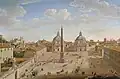 H. F. van Lint: Piazza del Popolo, 1750