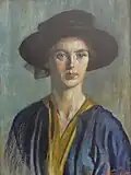 Portret van Jo Simons-van Hamersveld, 1913