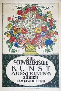 Plakat für die XIII. Schweizerische Kunstausstellung 1917