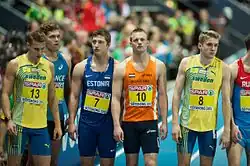 Fabian Rosenquist (rechts, Nr. 8) – Rang neunzehn