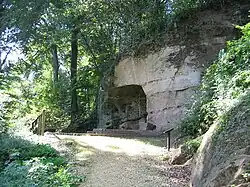 Teil des gallorömischen Grabungsfeldes