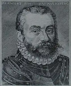 Freiherr Herbard von Auersperg (Hervard Turjaški) (* 1528; † 1575), österreich­isch-krain­ischer Heerführer