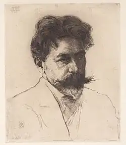 Porträt Arthur Nikisch von Hermann Struck (1904)